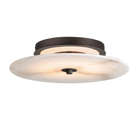 Maxim Lighting Quarry 1Lt 16" LED Sconce/Flush, Bronze/Alabaster