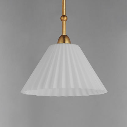 Maxim Lighting Kismet 1 Light Single Pendant, Gold Leaf/Satin White