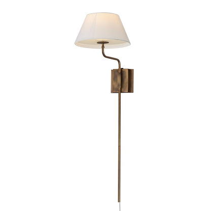 Maxim Lighting Dunbridge 1Lt 39.25" Wall Sconce, Olive Wht/Brs - 18410OFWBR