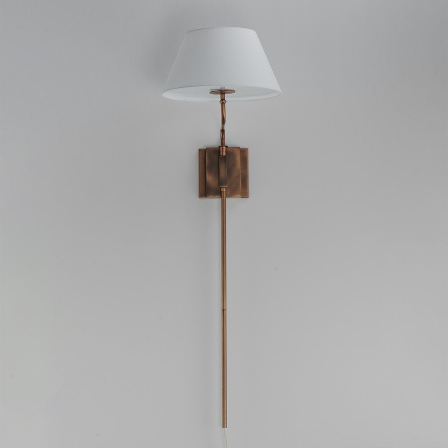 Maxim Lighting Dunbridge 1Lt 39.25" Wall Sconce, Olive Wht/Brs