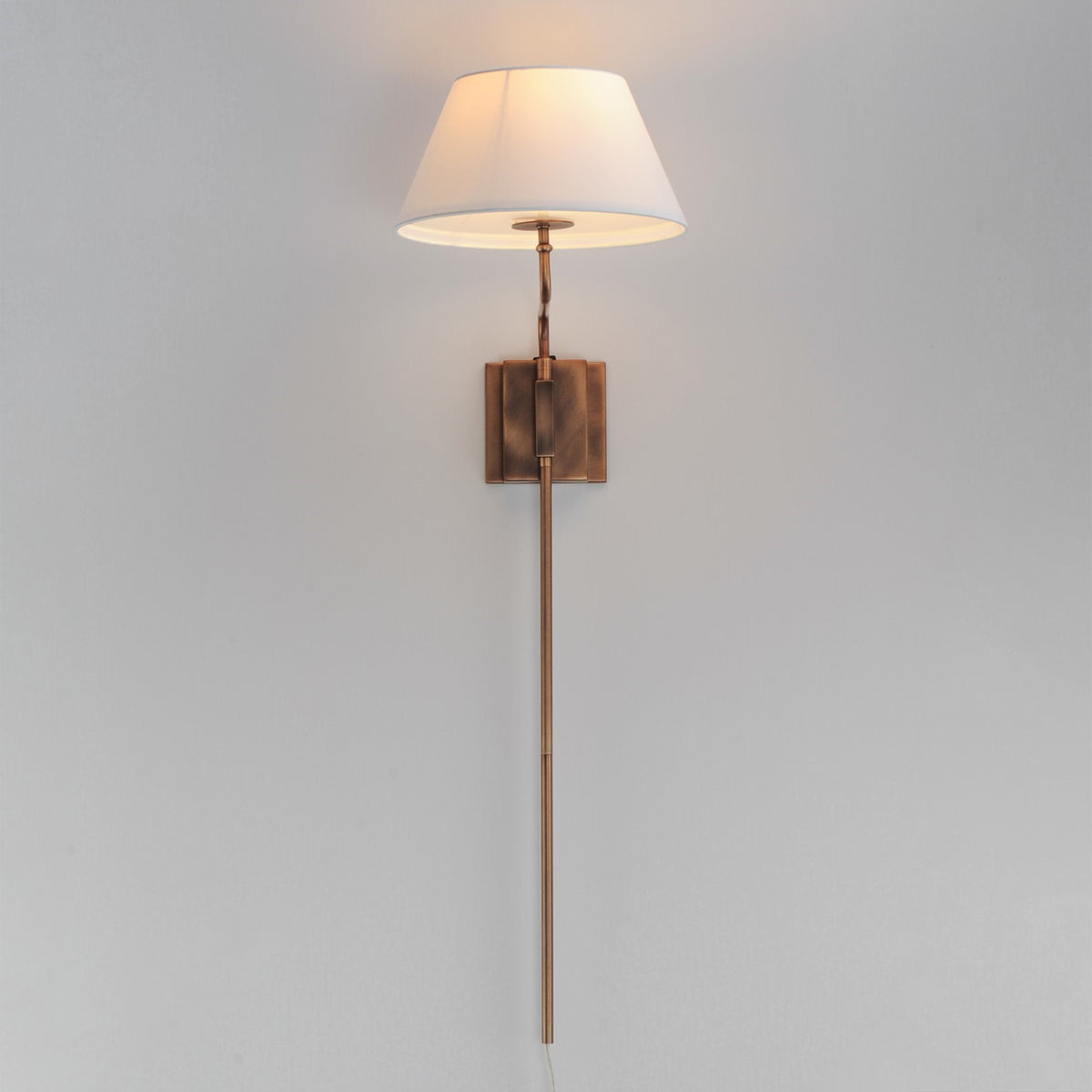 Maxim Lighting Dunbridge 1Lt 39.25" Wall Sconce, Olive Wht/Brs