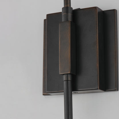 Maxim Lighting Dunbridge 1Lt 39.25" Wall Sconce, Wht/Antique Bronze
