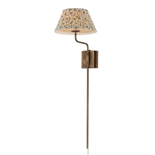 Maxim Lighting Dunbridge 1Lt 39.25" Wall Sconce, Wht/Weathered Brs