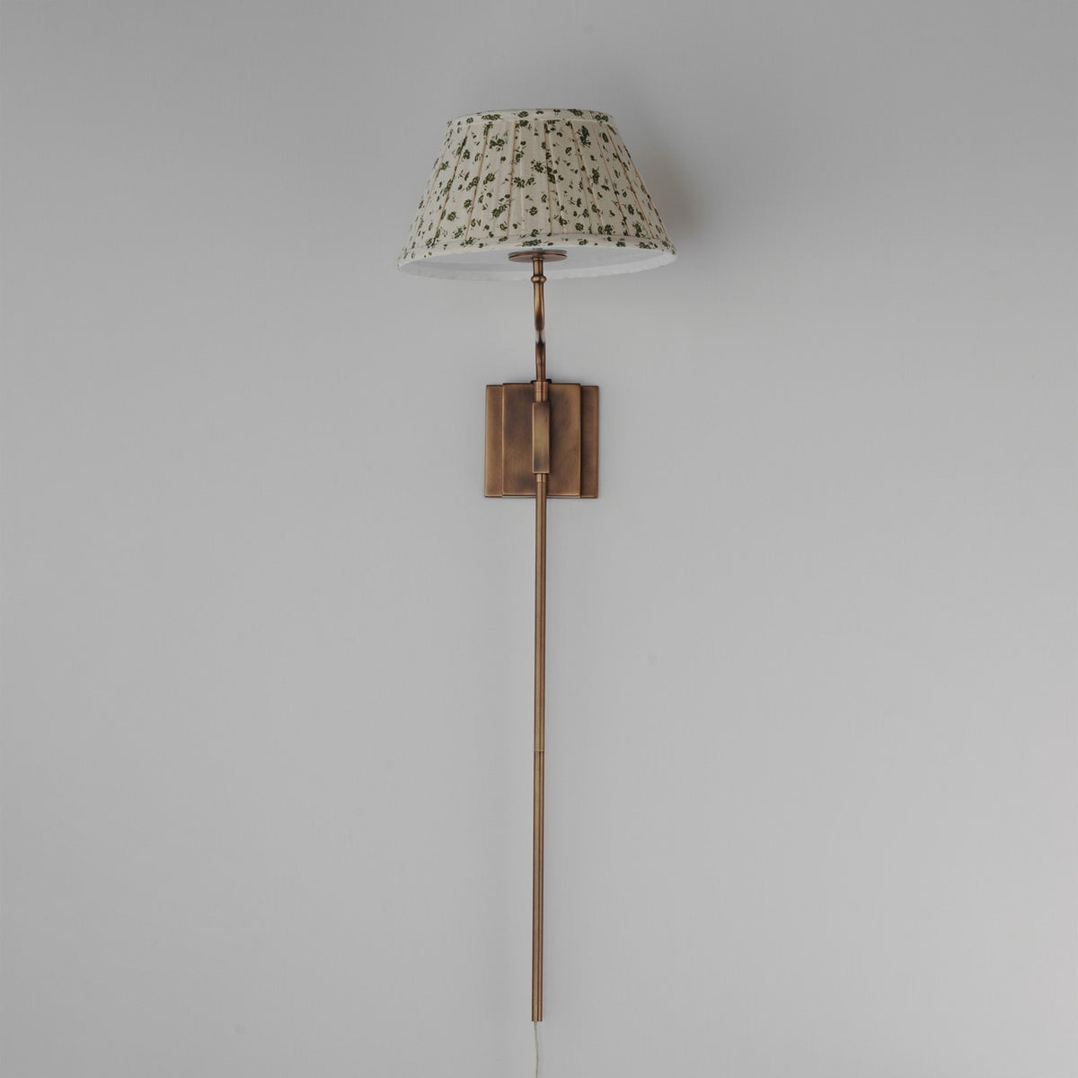 Maxim Lighting Dunbridge 1Lt 39.25" Wall Sconce, Wht/Weathered Brs
