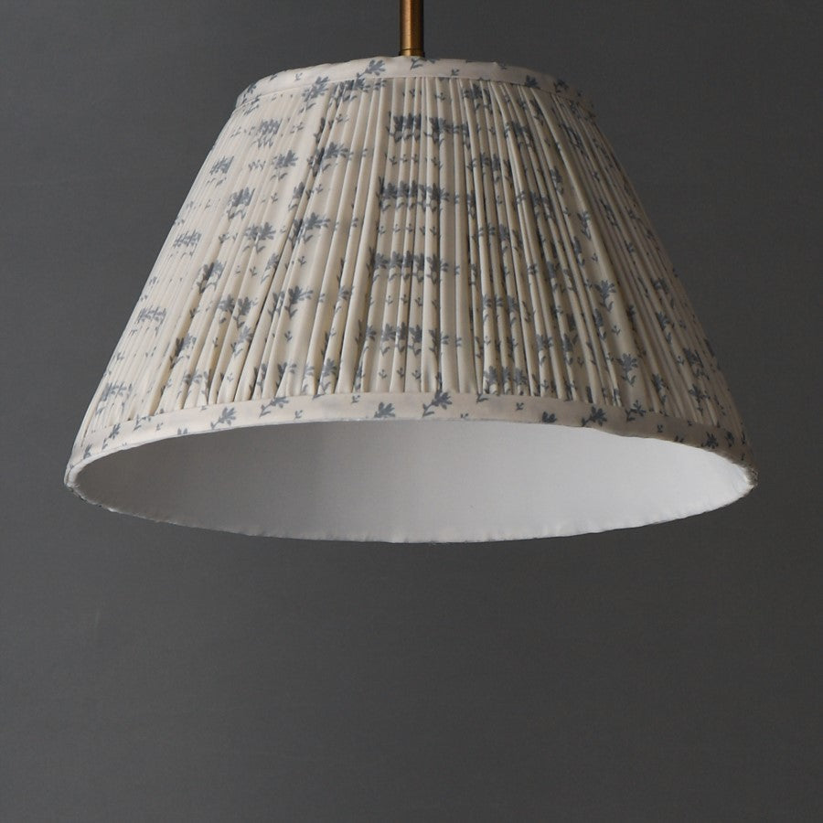 Maxim Lighting Dunbridge 1Lt 9" Single Pendant, Blue Wht/Brs