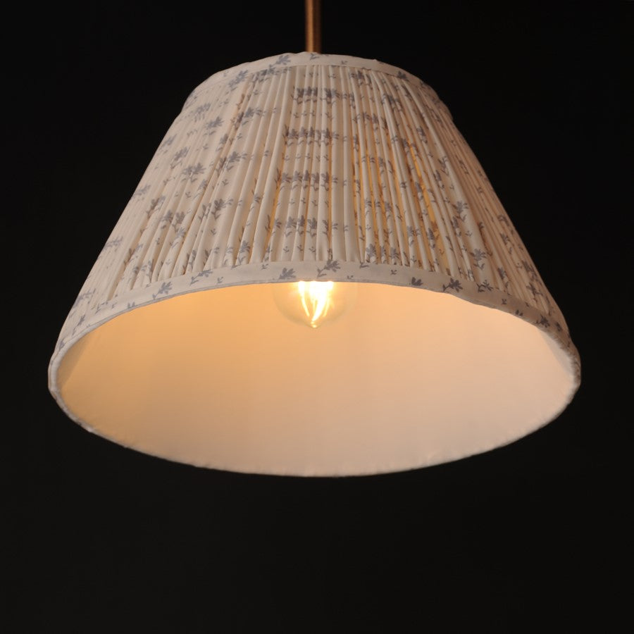 Maxim Lighting Dunbridge 1Lt 9" Single Pendant, Blue Wht/Brs