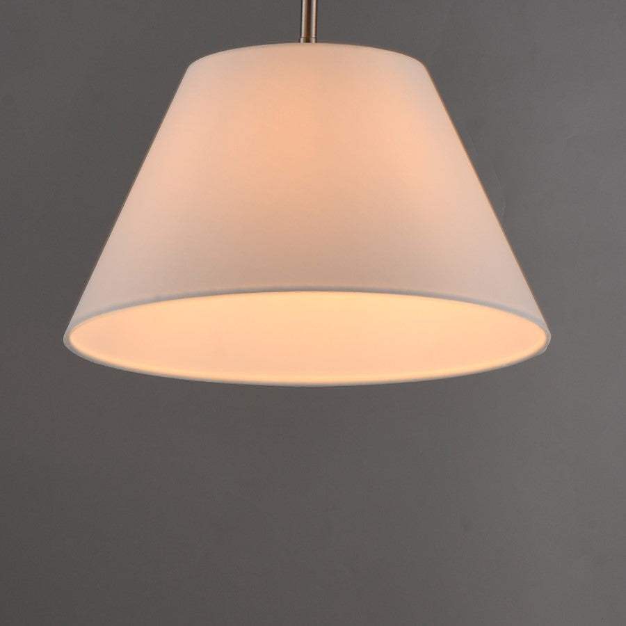 Maxim Lighting Dunbridge 1 Light 9" Single Pendant, Polished Nickel