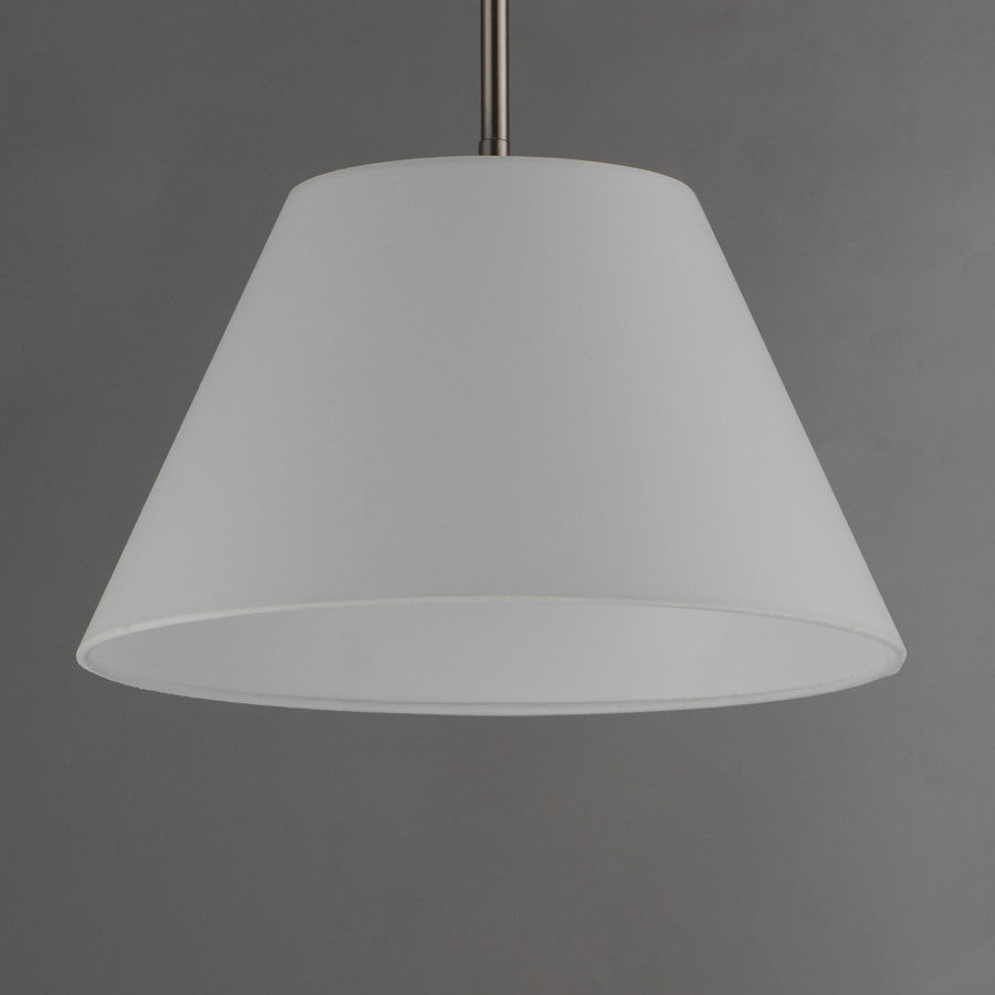 Maxim Lighting Dunbridge 1 Light 9" Single Pendant, Polished Nickel