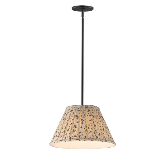 Maxim Lighting Dunbridge 1Lt 9" Single Pendant, Olive Wht/Bronze