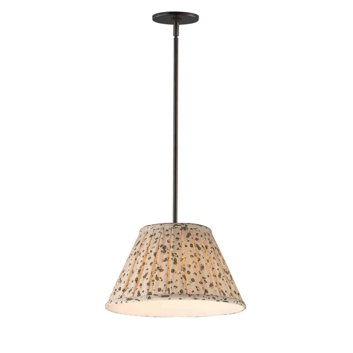 Maxim Lighting Dunbridge 1Lt 9" Single Pendant, Olive Wht/Bronze