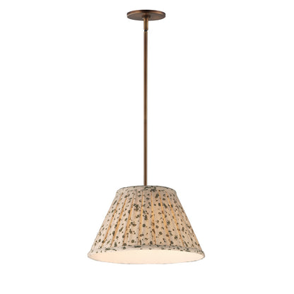 Maxim Lighting Dunbridge 1Lt 9" Single Pendant, Olive Wht/Brs