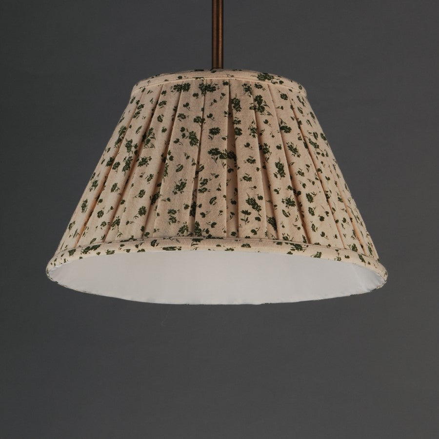 Maxim Lighting Dunbridge 1Lt 9" Single Pendant, Olive Wht/Brs