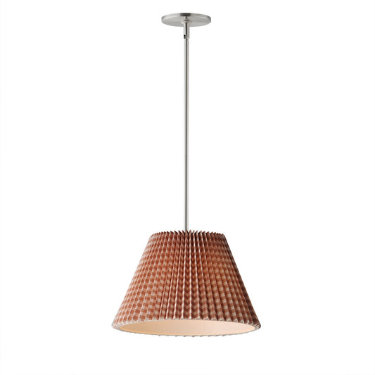 Maxim Lighting Dunbridge 14in 1-Light Wall Sconce | Traditional Polished Nickel and Off-White Fabric | Bedroom & Hallway Accent | Model 18411RBPN