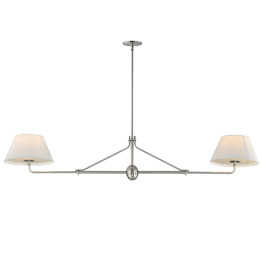 Maxim Lighting Dunbridge 2Lt 11" Linear Pendant, Polished Nickel