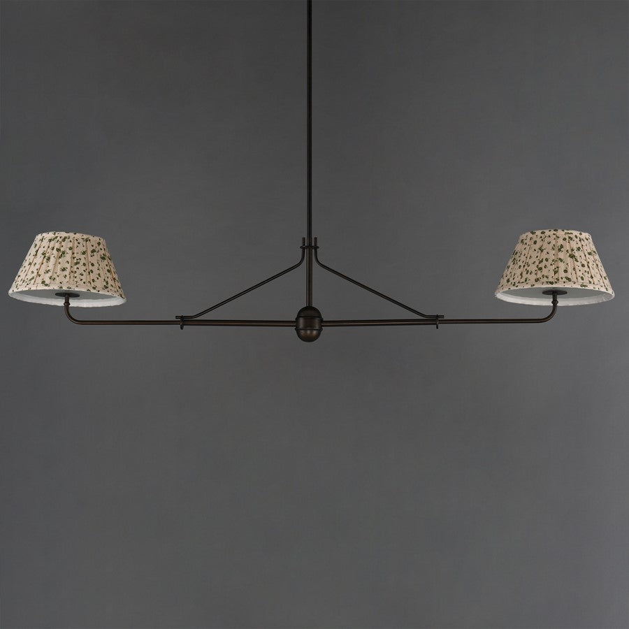 Maxim Lighting Dunbridge 2Lt 11" Linear Pendant, Antique Bronze