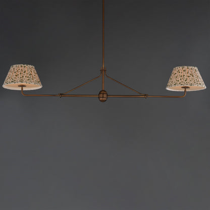 Maxim Lighting Dunbridge 2Lt 11" Linear Pendant, Weathered Brass