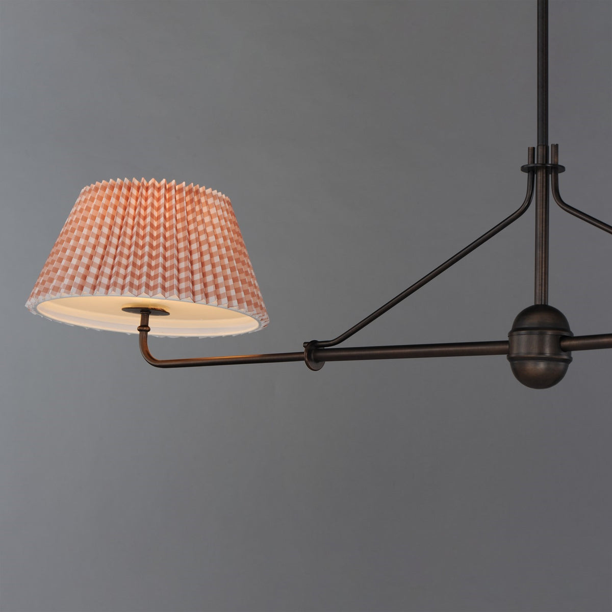 Maxim Lighting Dunbridge 2Lt 11" Linear Pendant, Beige/Bronze
