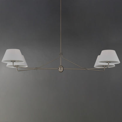 Maxim Lighting Dunbridge 4Lt 11" Linear Pendant, Polished Nickel