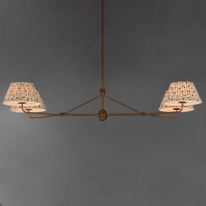 Maxim Lighting Dunbridge 4Lt 11" Linear Pendant, Weathered Brass