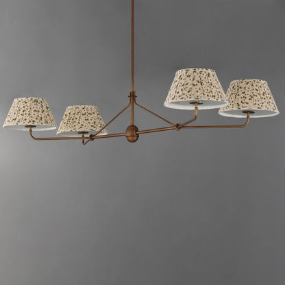 Maxim Lighting Dunbridge 4Lt 11" Linear Pendant, Weathered Brass