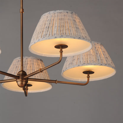 Maxim Lighting Dunbridge 5Lt 10.75" Chandelier, Blue Wht/Brs