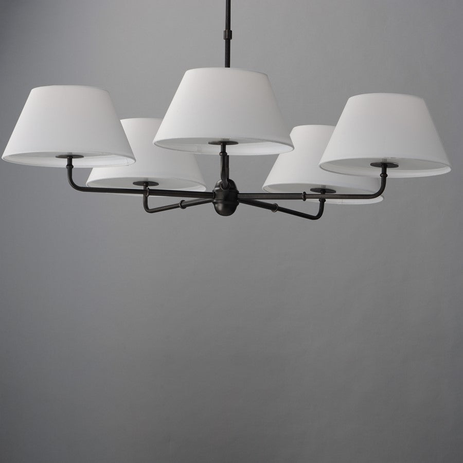 Maxim Lighting Dunbridge 5 Light 10.75" Chandelier, Antique Bronze