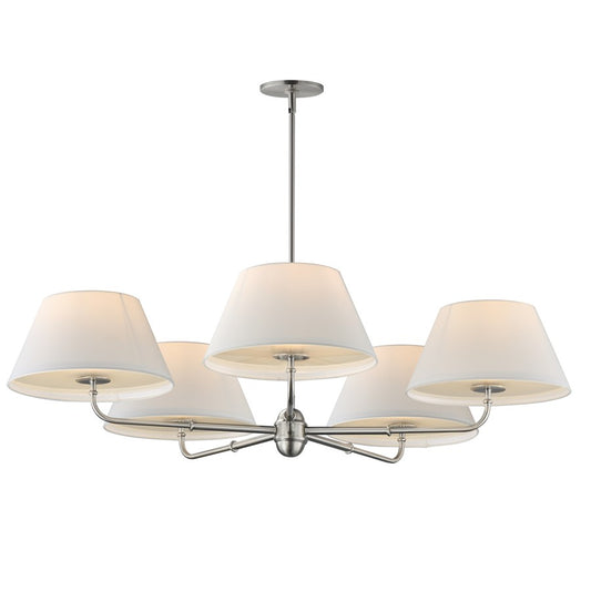 Maxim Lighting Dunbridge 5 Light 10.75" Chandelier, Polished Nickel - 18415OFPN