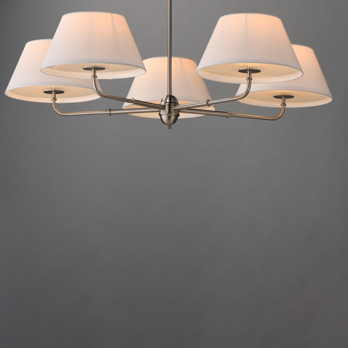 Maxim Lighting Dunbridge 5 Light 10.75" Chandelier, Polished Nickel