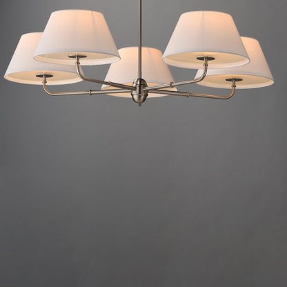 Maxim Lighting Dunbridge 5 Light 10.75" Chandelier, Polished Nickel