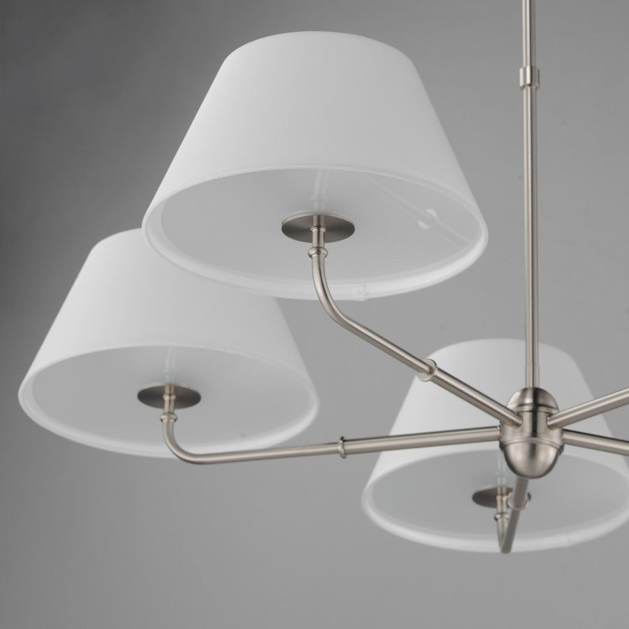 Maxim Lighting Dunbridge 5 Light 10.75" Chandelier, Polished Nickel