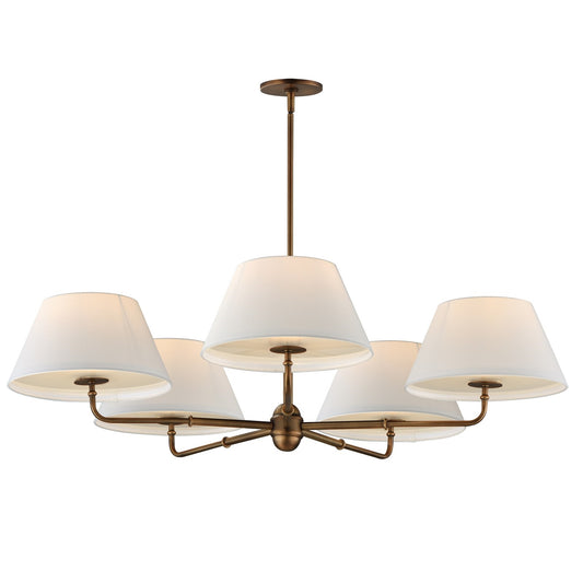 Maxim Lighting Dunbridge 5Lt 10.75" Chandelier, Weathered Brass