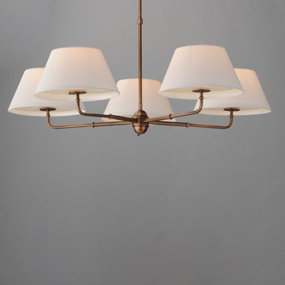 Maxim Lighting Dunbridge 5Lt 10.75" Chandelier, Weathered Brass
