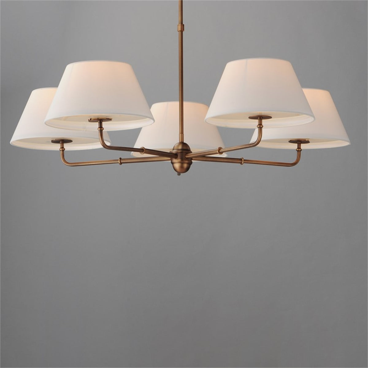 Maxim Lighting Dunbridge 5Lt 10.75" Chandelier, Weathered Brass