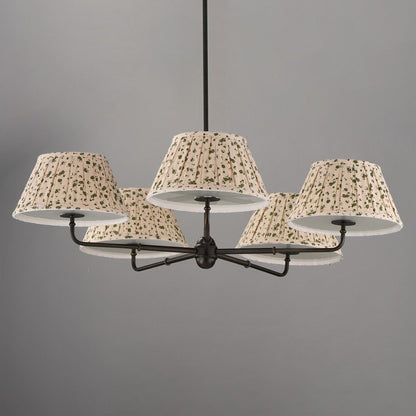 Maxim Lighting Dunbridge 5Lt 10.75" Chandelier, Wht/Antique Bronze