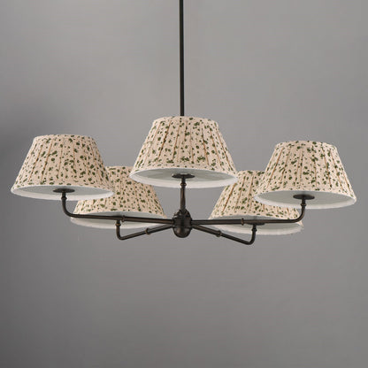 Maxim Lighting Dunbridge 5Lt 10.75" Chandelier, Wht/Antique Bronze