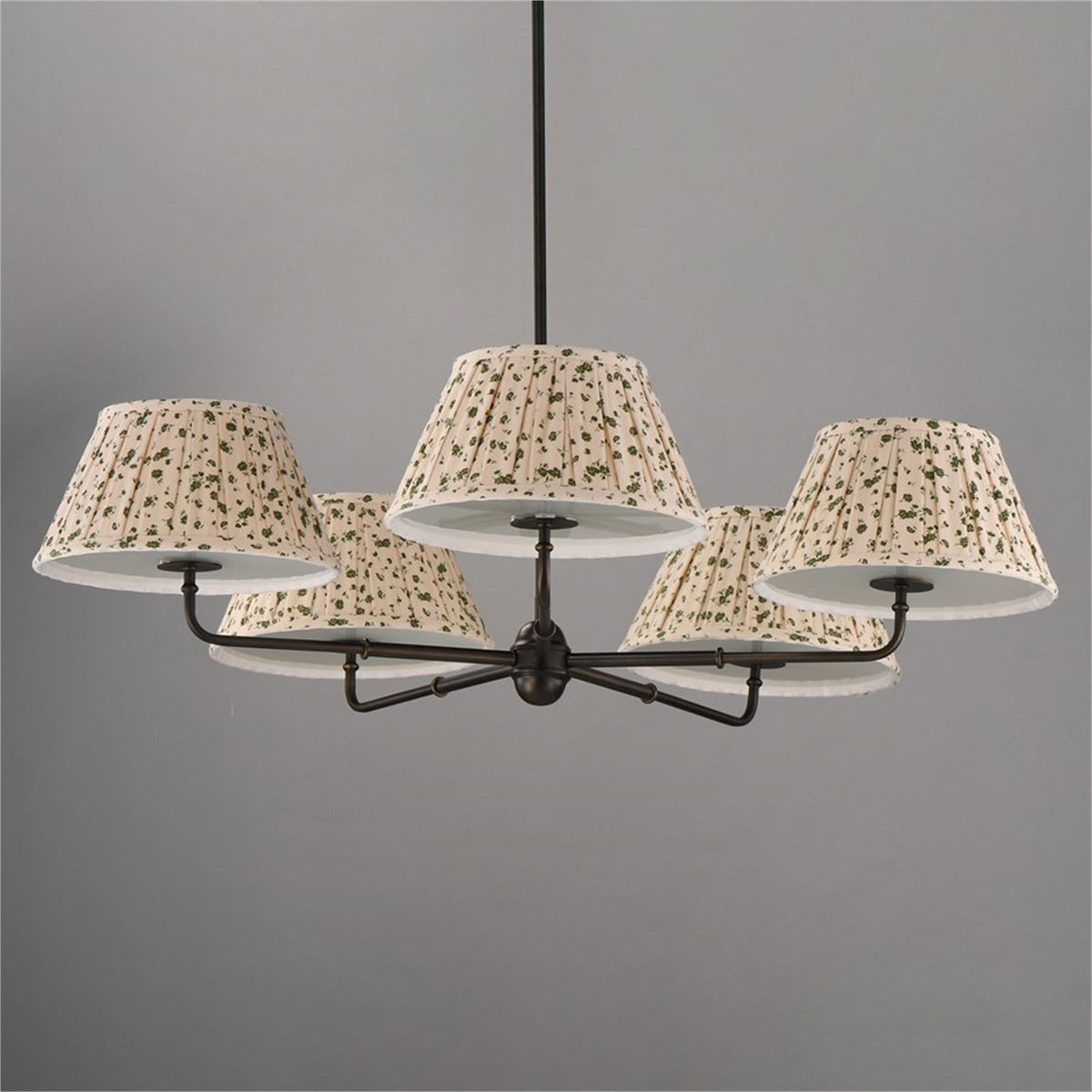 Maxim Lighting Dunbridge 5Lt 10.75" Chandelier, Wht/Antique Bronze
