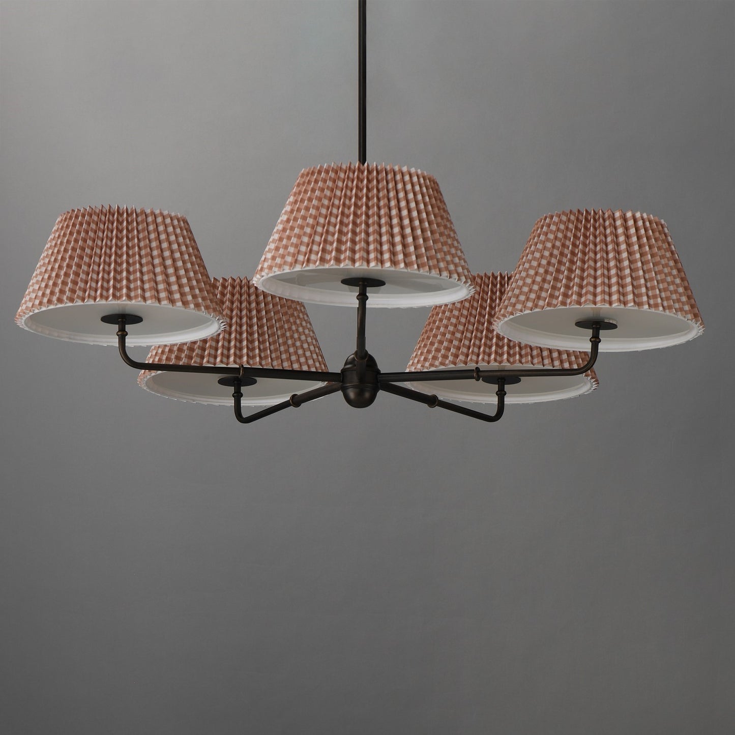 Maxim Lighting Dunbridge 5Lt 10.75" Chandelier, Beige/Bronze