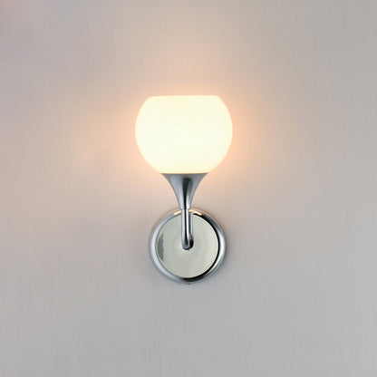 Maxim Lighting Neve 1 Light Wall Sconce, Polished Chrome/Marble