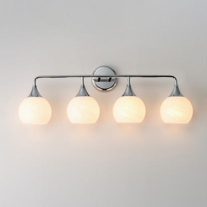 Maxim Lighting Neve 4 Light Bath Vanity, Polished Chrome/Marble