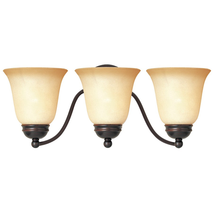 Maxim Lighting Basix 3-Light Bath Vanity Oil Rubbed Bronze