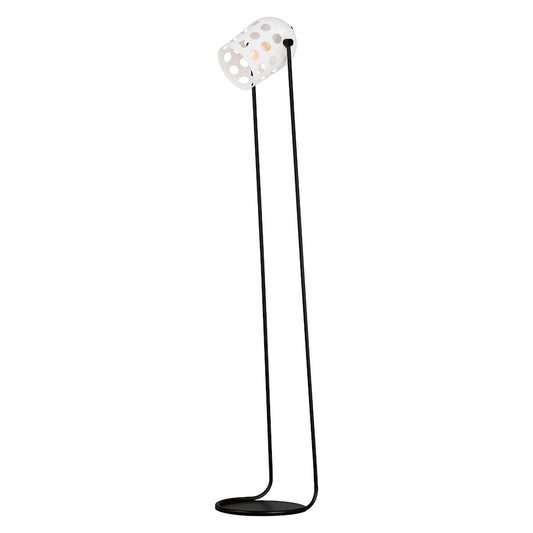 Maxim Lighting Dottie 1 Light Floor Lamp, Black/White