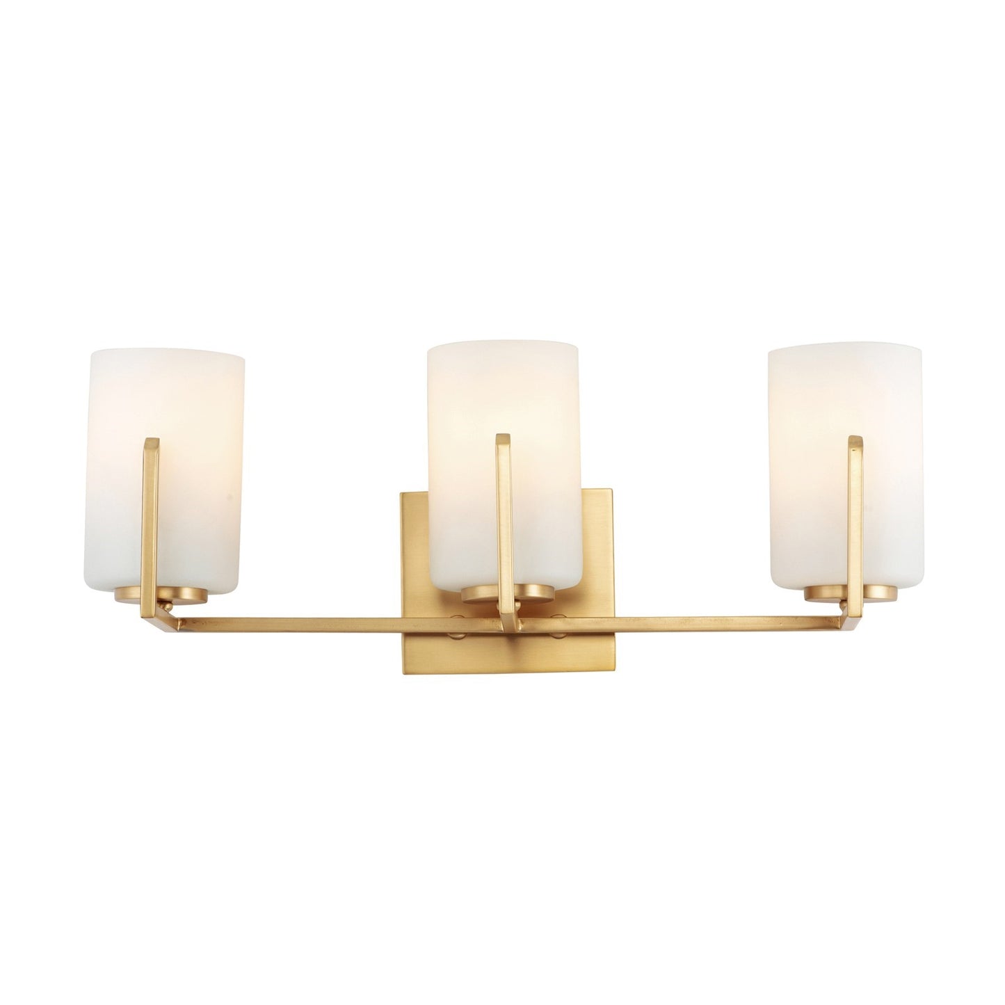Maxim Lighting Dart 4-Light Bath Vanity, Satin Brass - 21284SWSBR