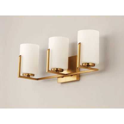 Maxim Lighting Dart 4-Light Bath Vanity, Satin Brass - 21284SWSBR