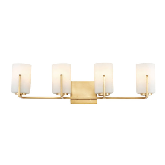 Maxim Lighting Dart 4-Light Bath Vanity, Satin Brass - 21284SWSBR