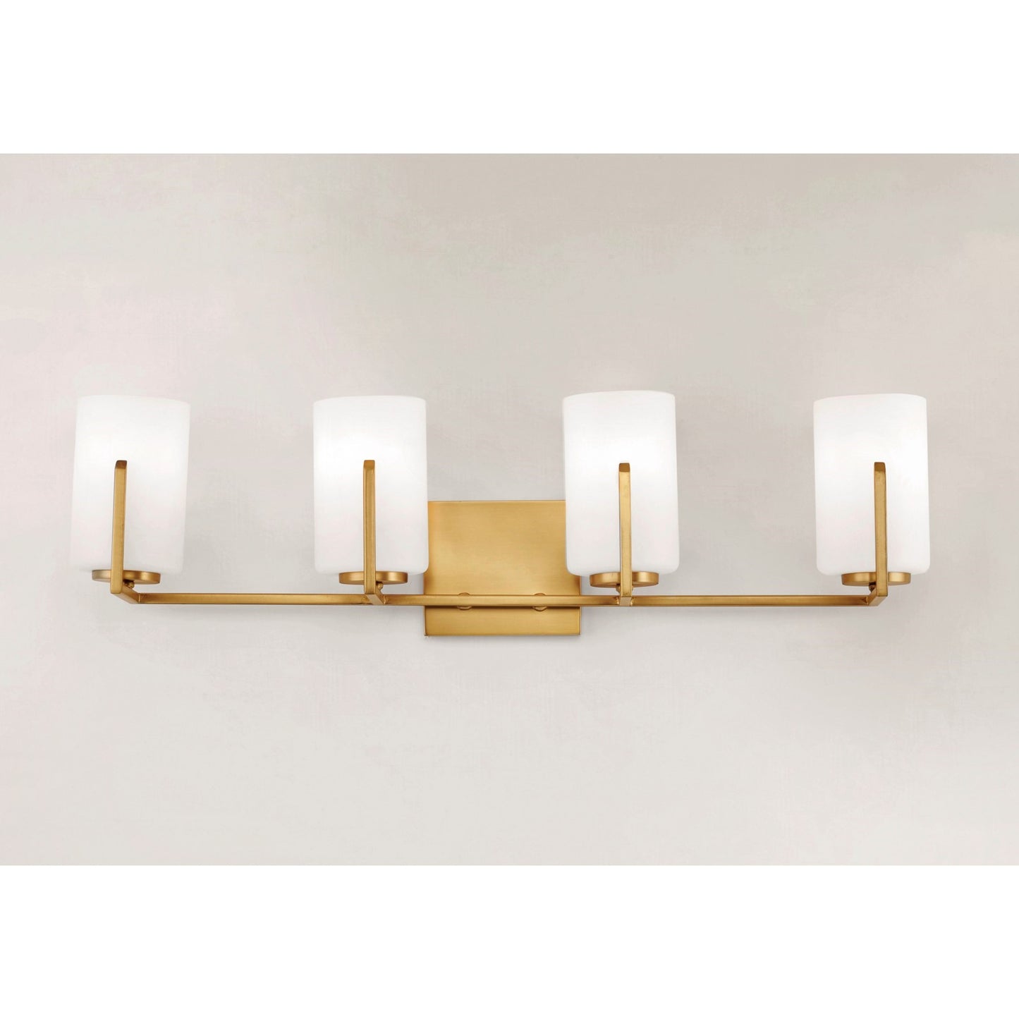 Maxim Lighting Dart 4-Light Bath Vanity, Satin Brass - 21284SWSBR