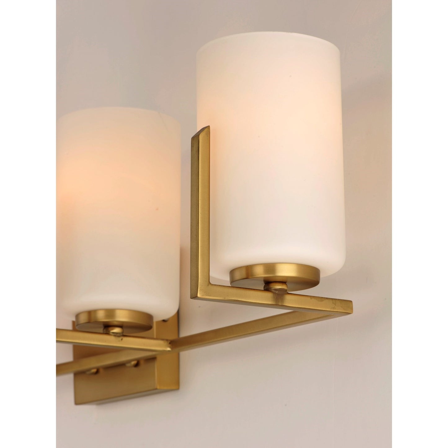 Maxim Lighting Dart 4-Light Bath Vanity, Satin Brass - 21284SWSBR