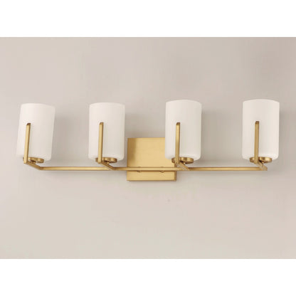 Maxim Lighting Dart 4-Light Bath Vanity, Satin Brass - 21284SWSBR