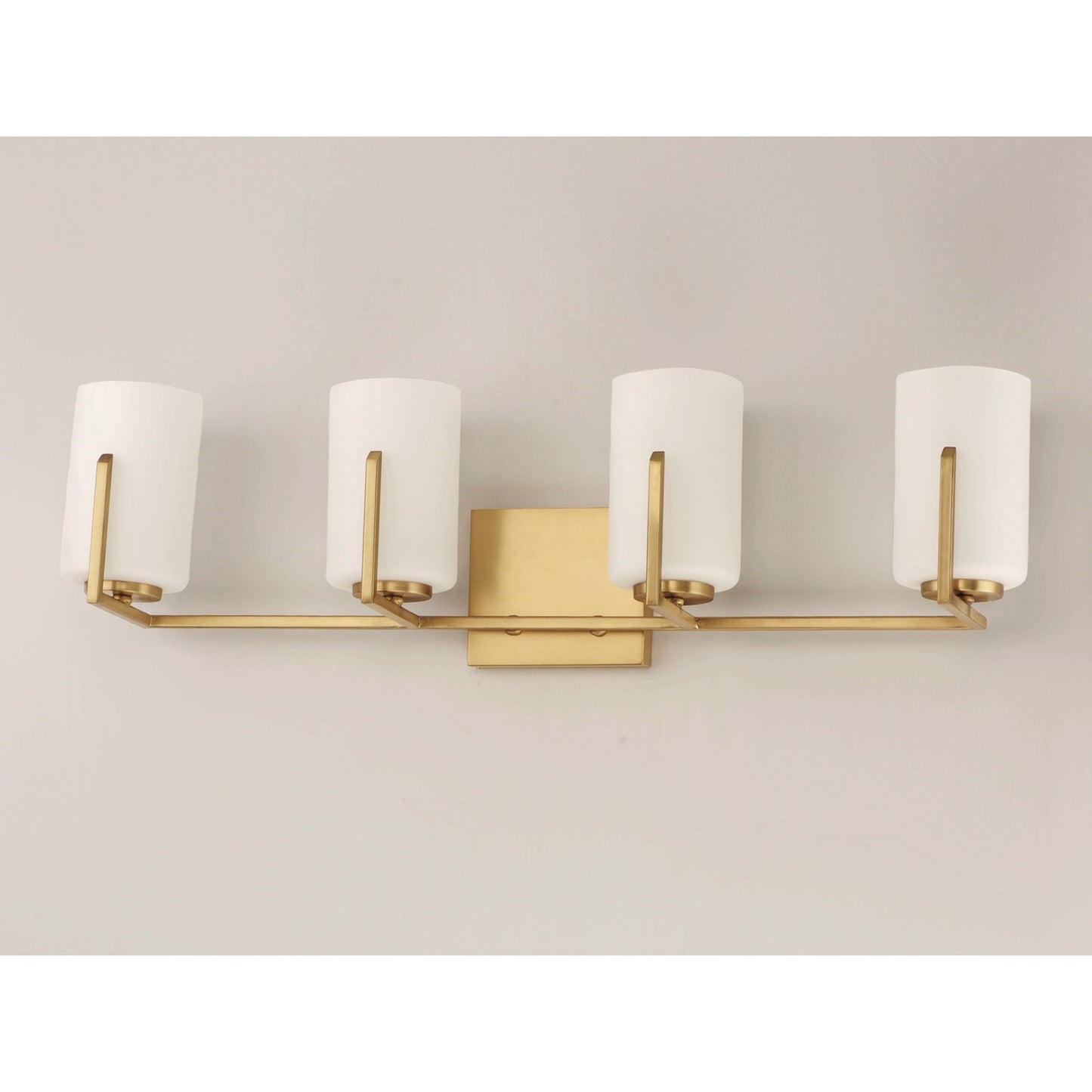 Maxim Lighting Dart 4-Light Bath Vanity, Satin Brass - 21284SWSBR