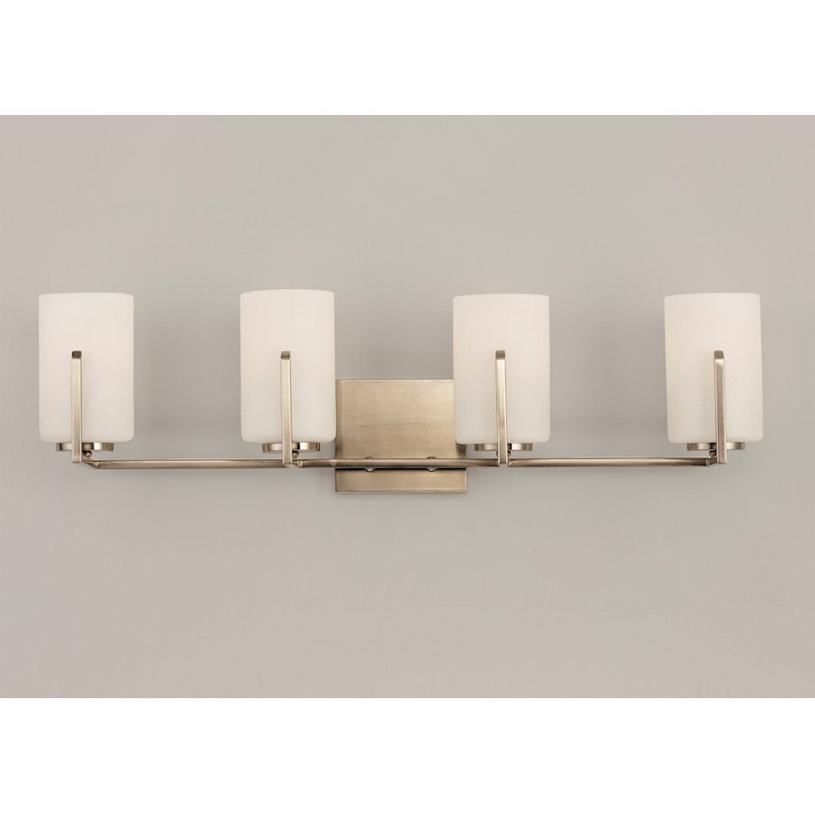 Maxim Lighting Dart 4-Light Bath Vanity, Satin Brass - 21284SWSBR