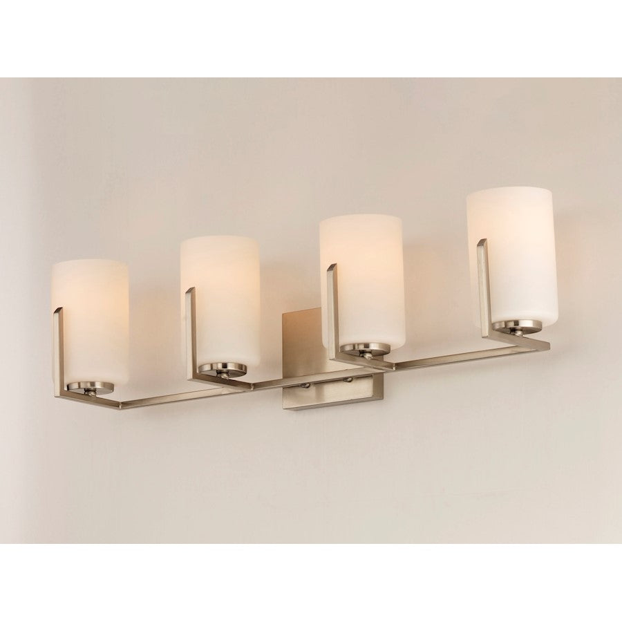 Maxim Lighting Dart 4-Light Bath Vanity, Satin Brass - 21284SWSBR